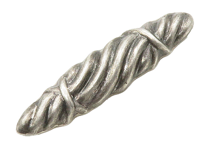 MEXICO 925 Sterling Silver  Vintage Hollow Twist Oblong Brooch Pin  BP6306