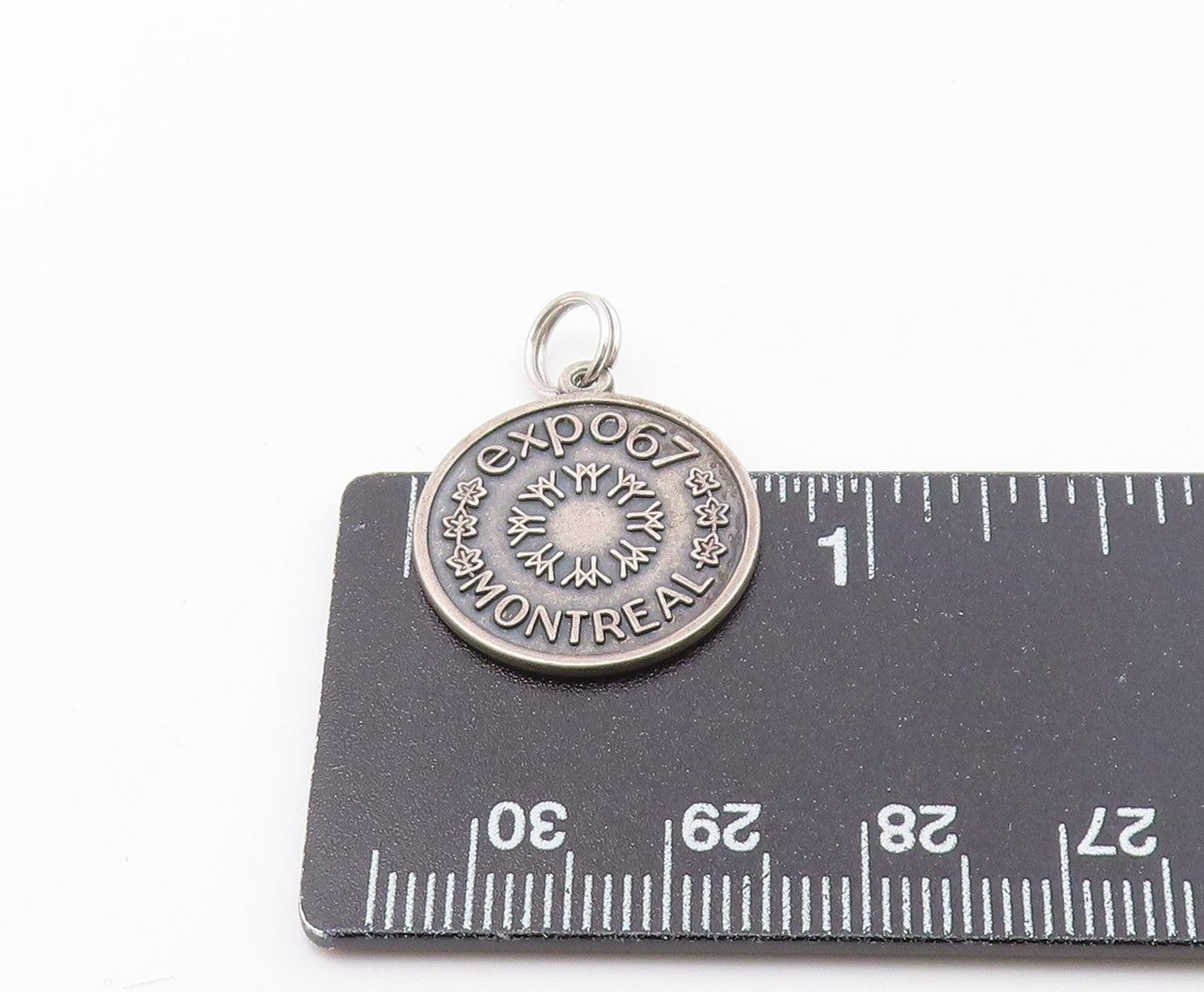 925 Sterling Silver  Vintage Montreal Expo 97 Dark Tone Pendant  PT18936