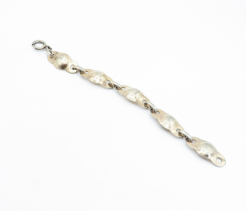 NAPIER 925 Sterling Silver  Vintage Shiny Anchor Link Chain Bracelet  BT2189