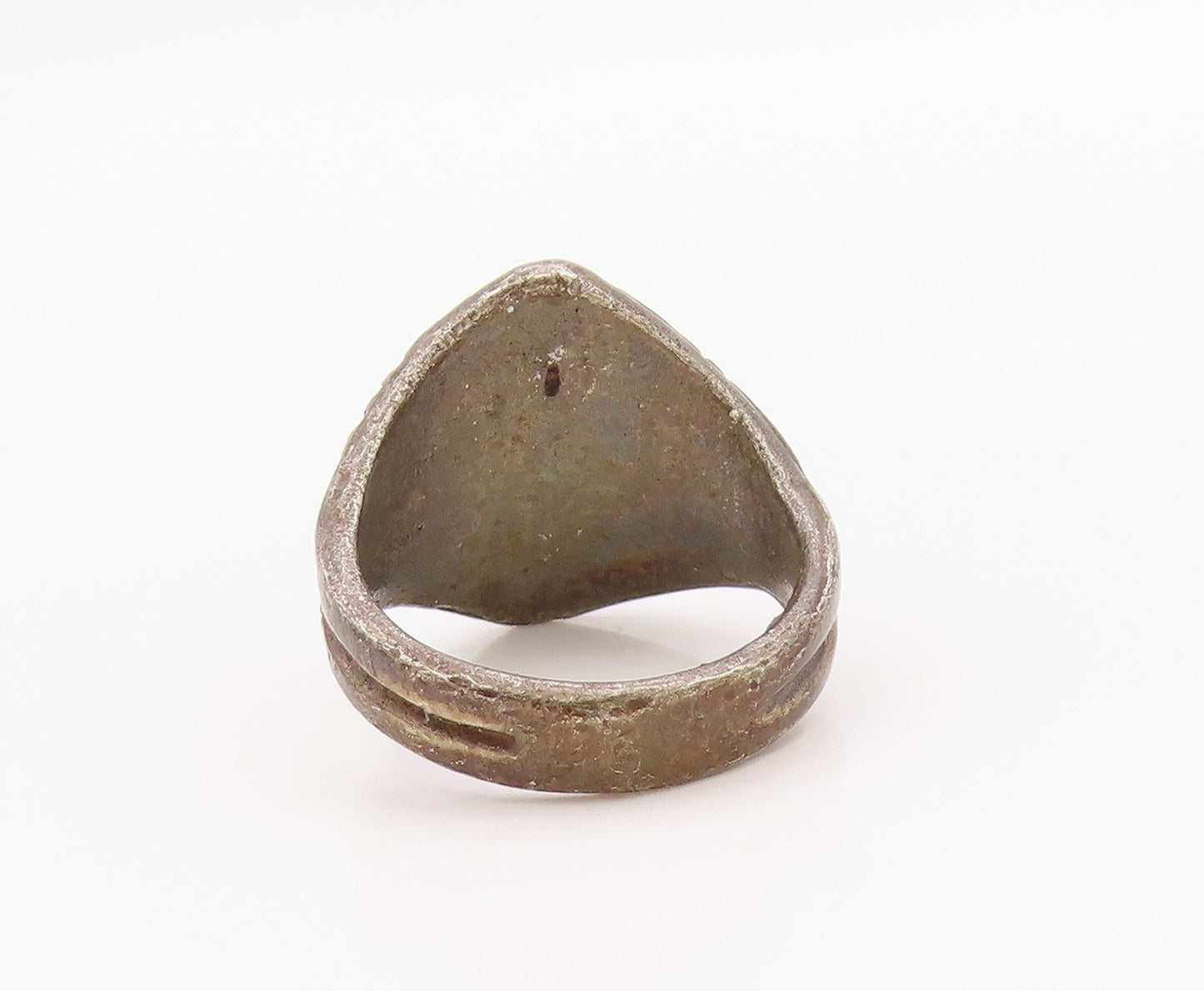 925 Sterling Silver Vintage Ring Antique ZUNI Mother Of Pearl  Sz 6.5  RG36347