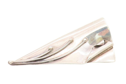 925 Sterling Silver Vintage Brooch SOYKA HOROSKO Folded Ribbon Design  BP12223