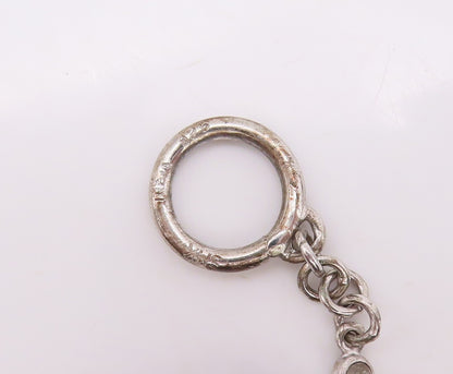 925 Sterling Silver Vintage Bracelet Drop Cut Amethyst Oval Topaz  BT10877