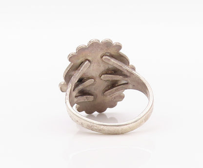 925 Sterling Silver Vintage Ring SOUTHWESTERN Designer Gemstone SZ 6 RG32047