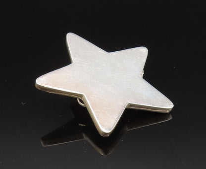 BRENDA SCHOENFELD 925 Sterling Silver Vintage Star Non Pierced Earrings  EG11756