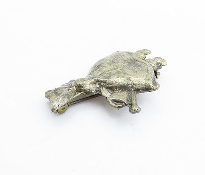 925 Sterling Silver  Vintage Antique Girl With Watering Can Brooch Pin  BP2437
