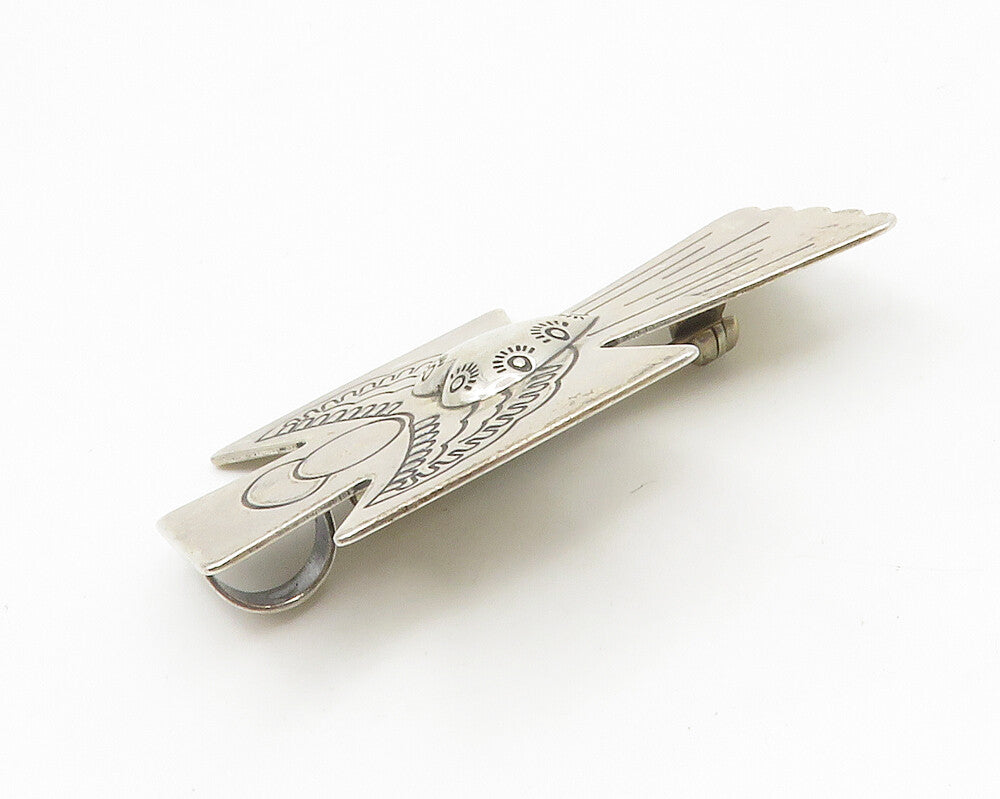 CAROLYN POLLACK RELIOS 925 Silver  Vintage Love Heart Angel Brooch Pin  BP5416