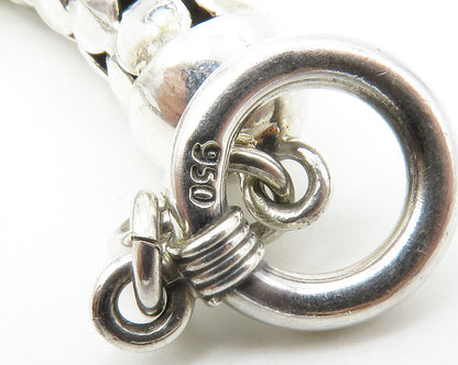 925 Sterling Silver  Vintage Shiny Hollow Snake Chain Bracelet  BT5503