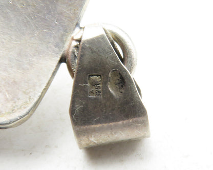 POLAND 925 Sterling Silver  Vintage Smooth Open Dome Design Pendant  PT10191