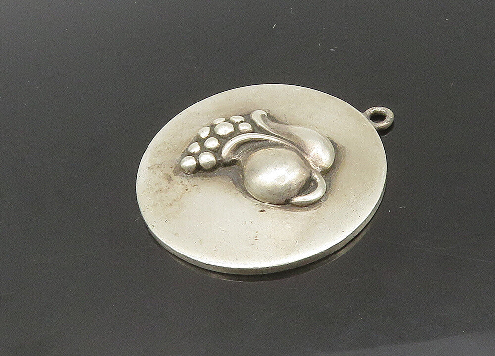 VIKING CRAFT 925 Sterling Silver  Vintage Antique Floral Pendant  PT16640