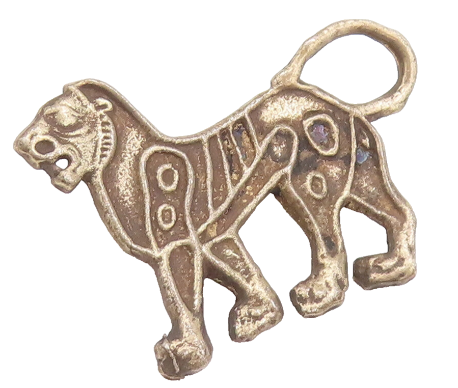 925 Sterling Silver Vintage Brooch Pin Solid Swirly Etched Barking Dog  BP10723