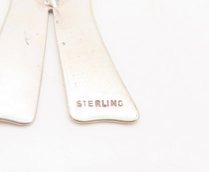 925 Sterling Silver Vintage Pendant Solid Carved Pants PT23478