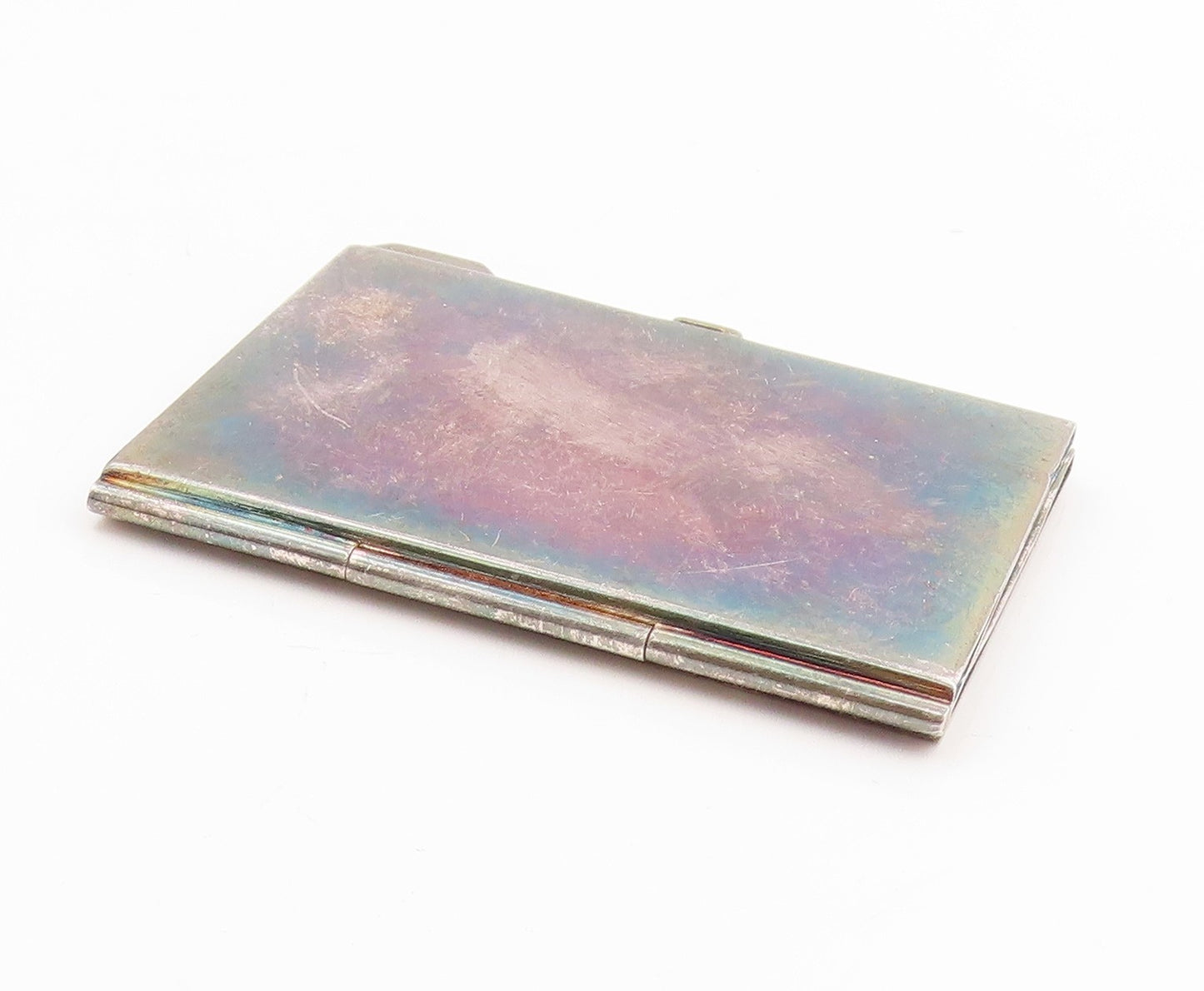 925 Sterling Silver Vintage Compact Box ENGLAND Classic Photo Frame OPENS TR4107