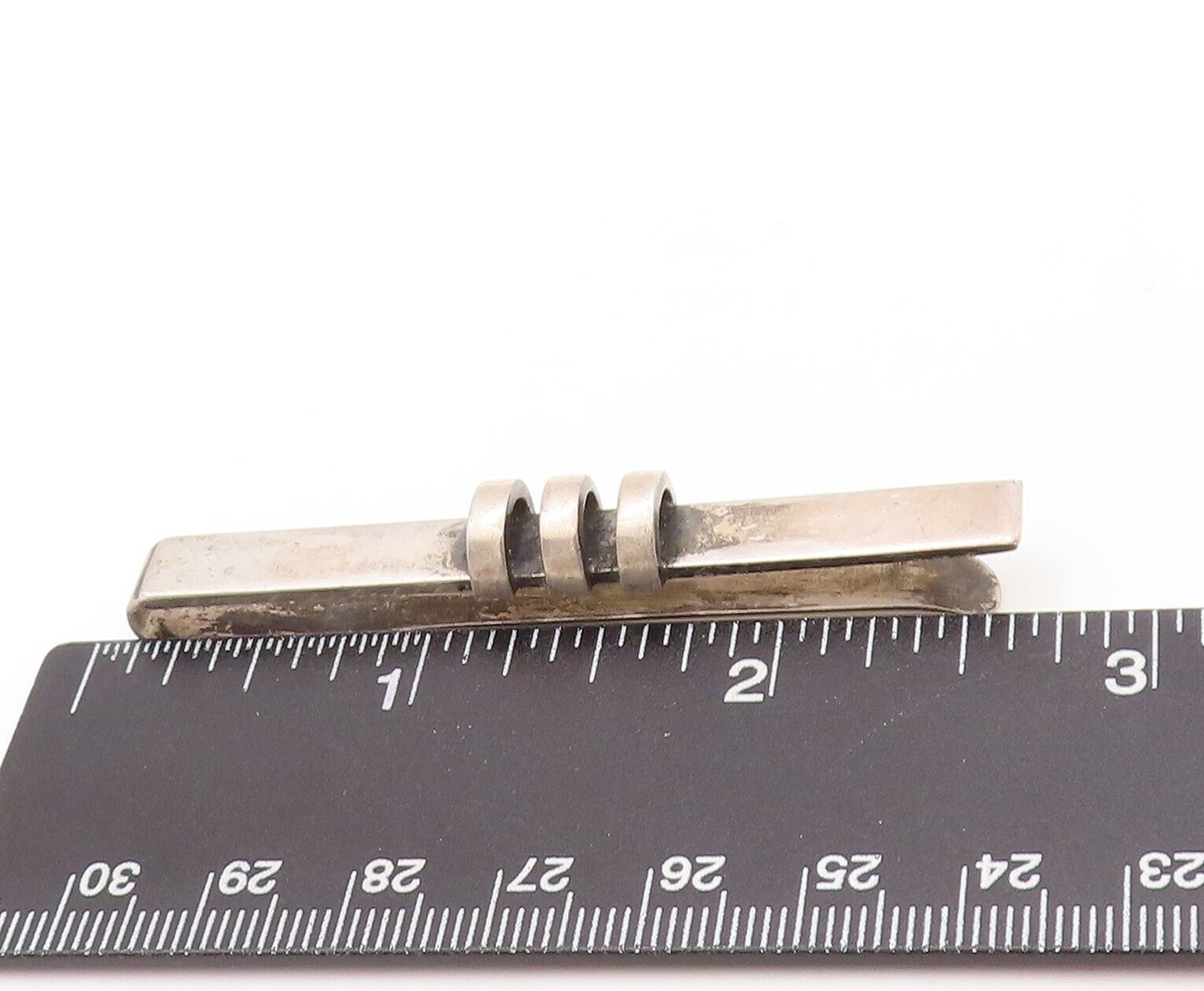 925 Sterling Silver Vintage Tie Clip EILER MARLOE DENMARK Solid Design  TR3787