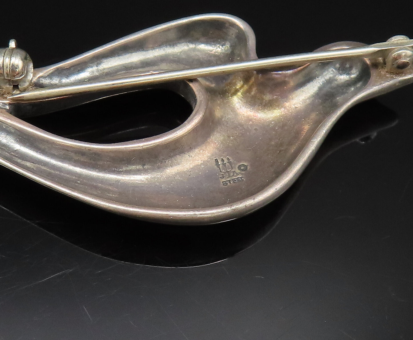 JAMES AVERY 925 Sterling Silver Vintage Minimalist Dove Bird Brooch Pin BP9793