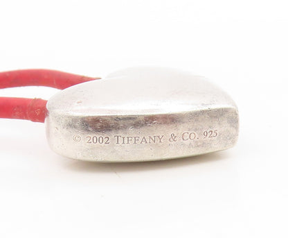 925 Sterling Silver Vintage Keychain TIFFANY & CO Solid Puffy Love Heart  TR4178