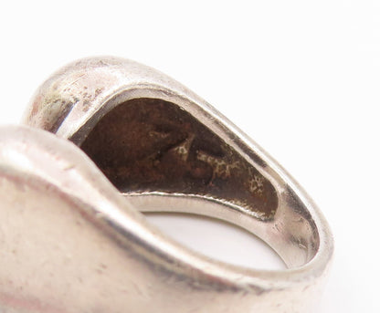 925 Sterling Silver Vintage Ring MINAS SPIRIDIS Modernist Band  Sz 6  RG36105