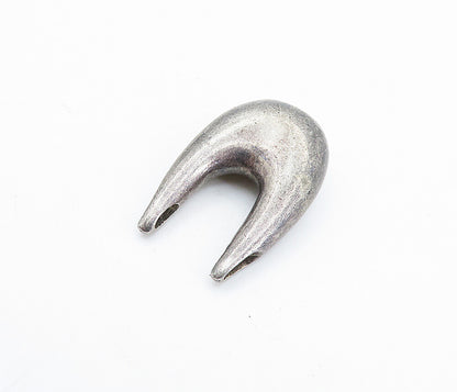 SPAIN 925 Sterling Silver  Vintage Dark Tone UShaped Slide Pendant  PT4347
