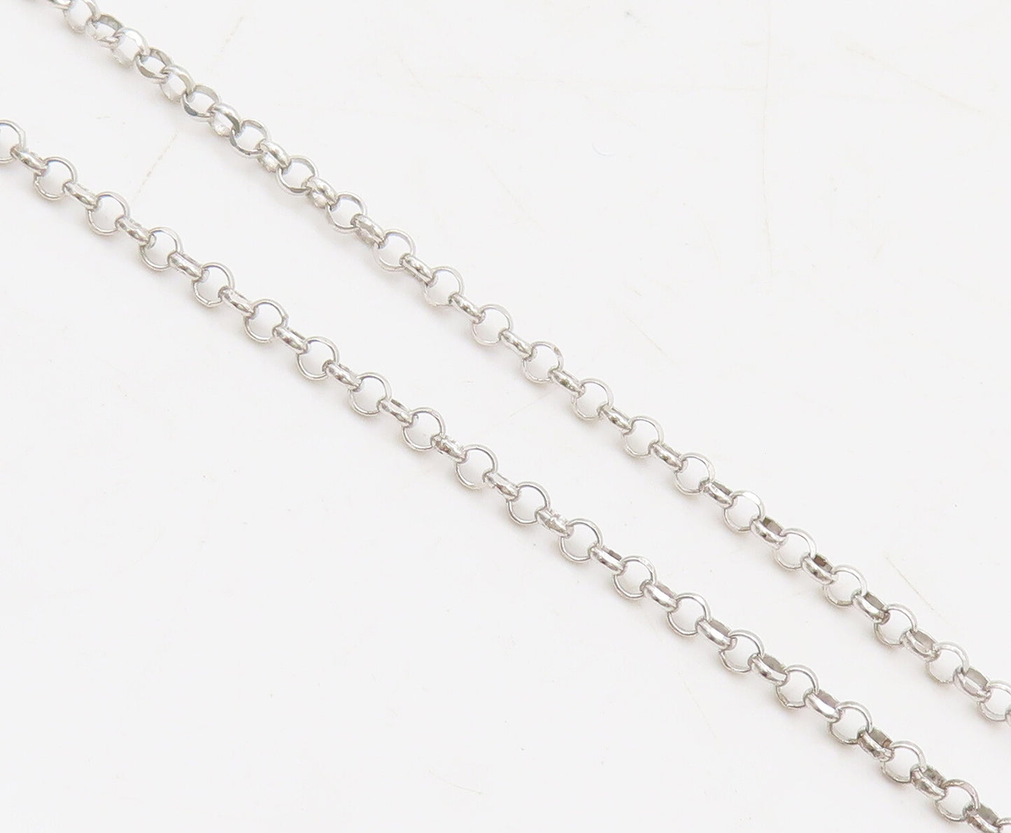 925 Sterling Silver  Vintage CZ Inlay Carved Flower Round Necklace  NE4216
