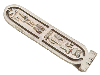 925 Sterling Silver Vintage Money Clip MIDDLE EAST Egyptian Cartouche  TR3680