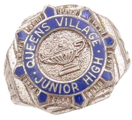 925 Sterling Silver Vintage Ring Antique Enameled High School Ring  Sz 6 RG28204