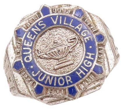 925 Sterling Silver Vintage Ring Antique Enameled High School Ring  Sz 6 RG28204