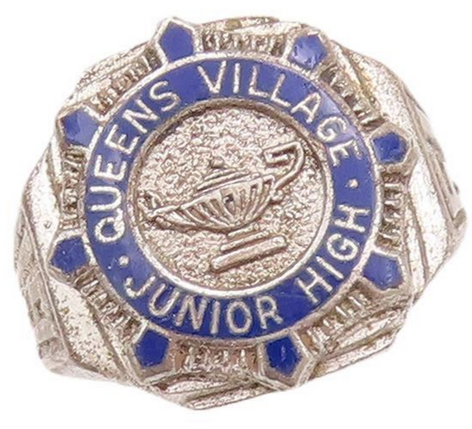 925 Sterling Silver Vintage Ring Antique Enameled High School Ring  Sz 6 RG28204