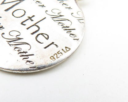 925 LA Sterling Silver  Vintage Mother Daughter Friends Pendant  PT14782