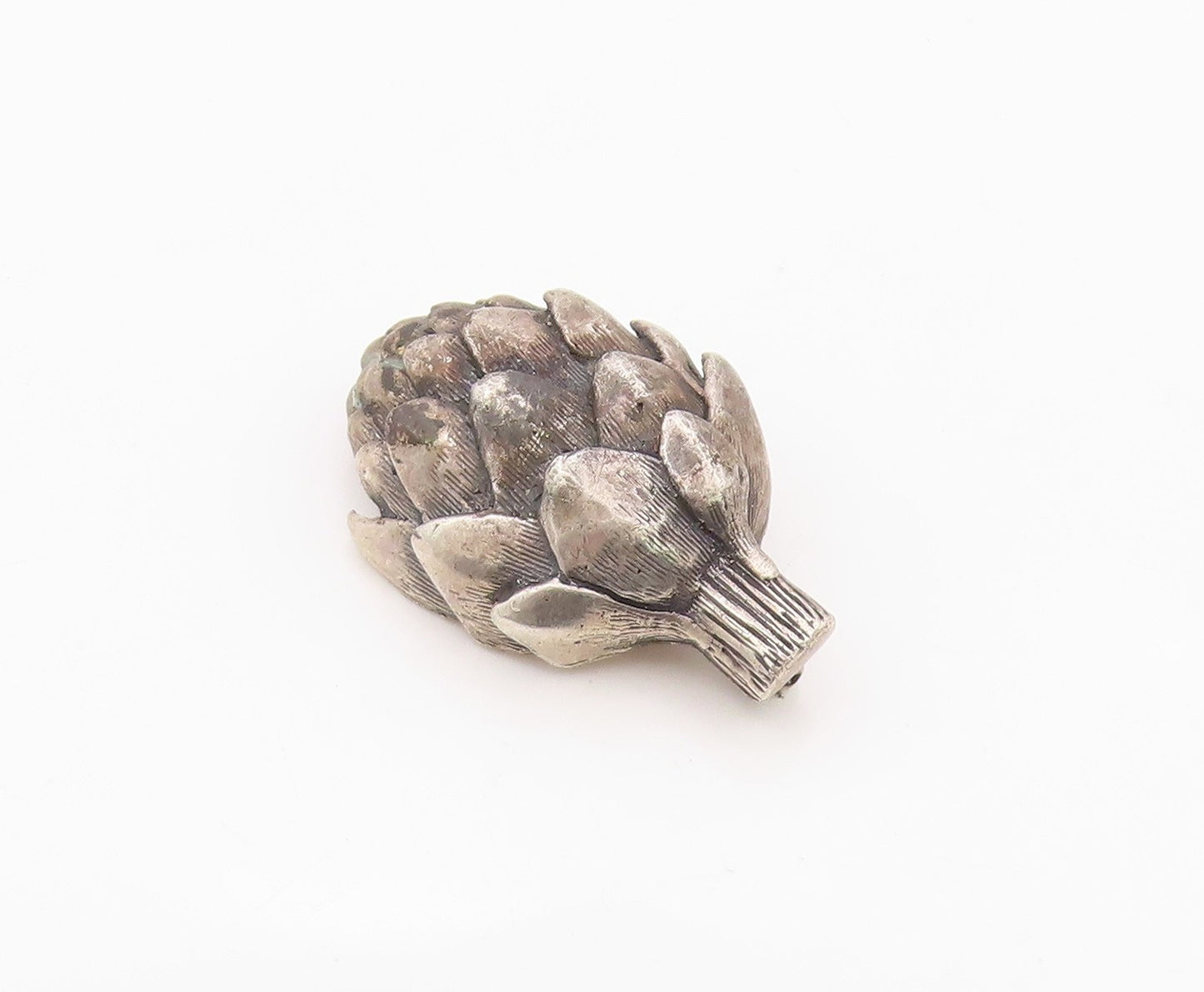 925 Sterling Silver Vintage Brooch Pin BREAKELL  Artichoke Sculpture  BP12542