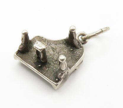 925 Sterling Silver  Vintage Petite Grand Piano Pendant (OPENS)  PT11676
