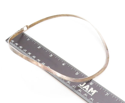 CHARLES ALBERT 925 Silver  Vintage Dark Tone Minimalist Collar Necklace NE1202