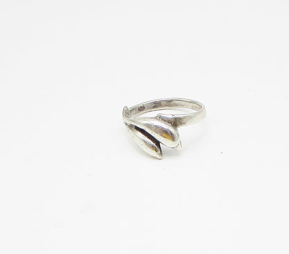 925 Sterling Silver  Vintage Jumping Dolphins Band Ring Sz 7  RG3356