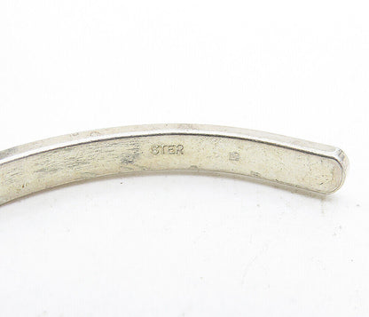 925 Sterling Silver  Believe In Your Dreams Etched Thin Cuff Bracelet  BT1485