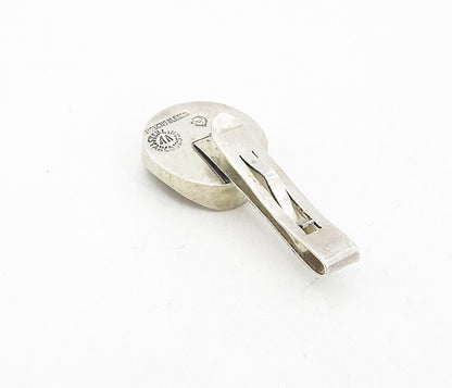 AA MEXICO 925 Silver  Vintage Dark Tone S Initial Cutout Tie Clip  TR1387