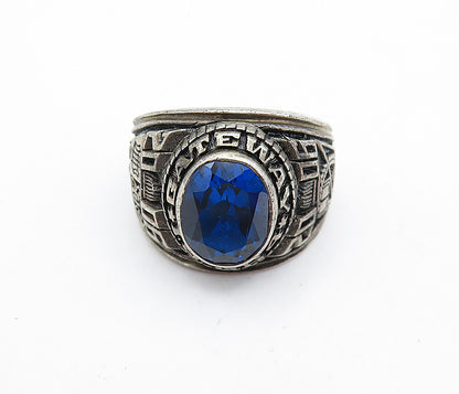 REED 925 Silver  Blue Topaz Gateway I.S. 364 2006 Class Ring Sz 7  RG7061