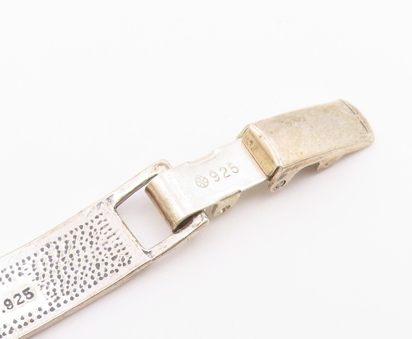 925 Silver Vintage Engraved Religious Inspirational Words Bracelet BT9540