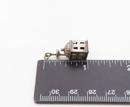 925 Sterling Silver  Vintage 3D Mosque Religious Charm Pendant  PT22152