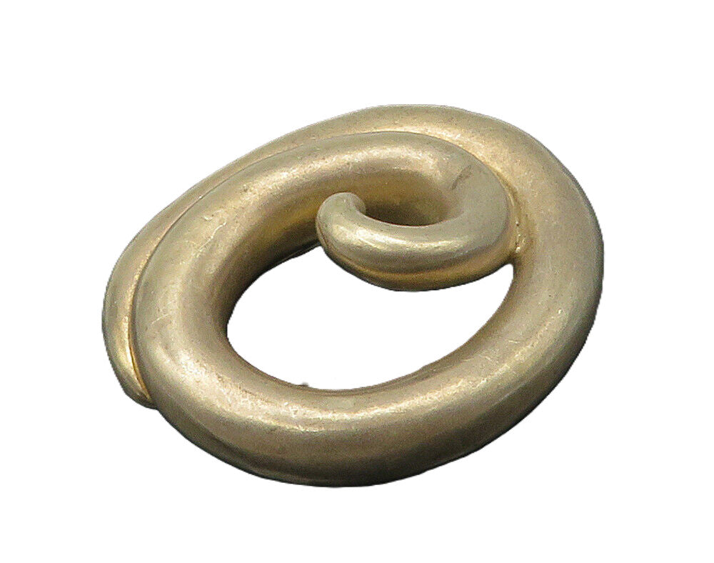 BAT AMI 925 Silver  Vintage Hollow Smooth Sculpted Spiral Brooch Pin  BP6457