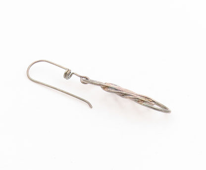 925 Sterling Silver Vintage Earrings Classic Interwoven Celtic Knot Drop EG14270