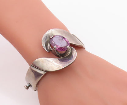925 Sterling Silver Vintage Bracelet LOS BALLESTEROS MEXICO Gemstone  BT12103