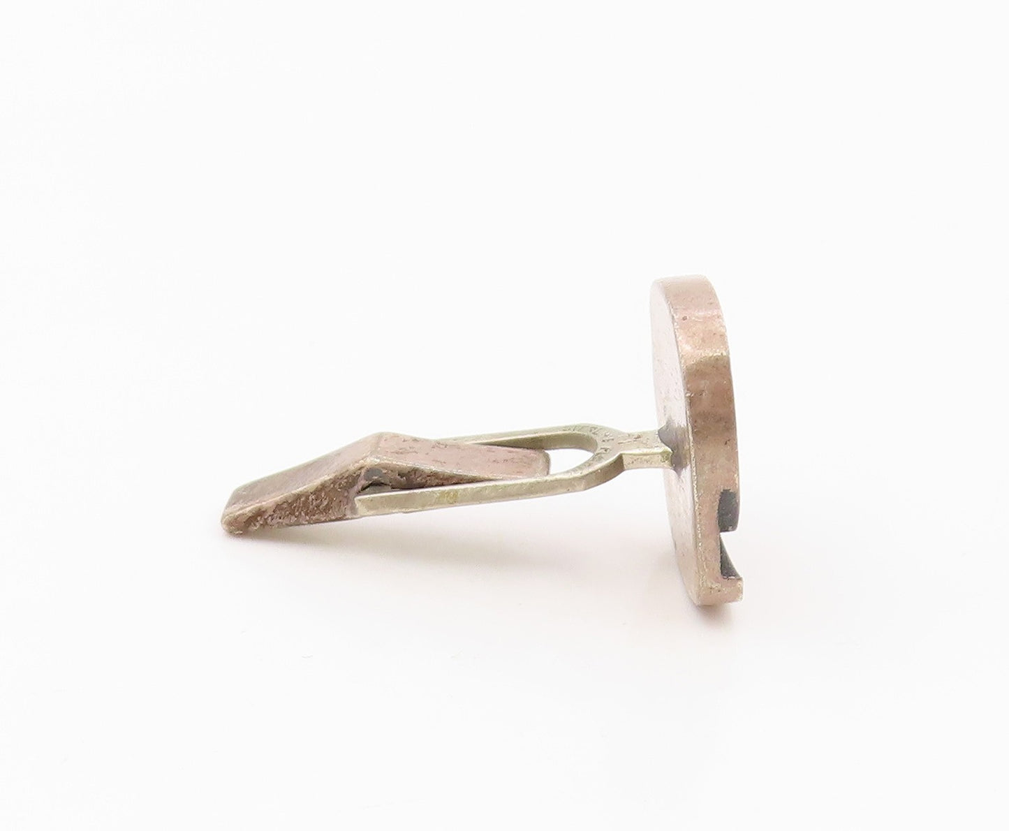 FI 925 Sterling Silver  Vintage Oxidized Spiral Design Cufflinks  TR3170