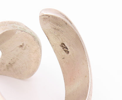 925 Sterling Silver Vintage Ring Classic Floral Leaf Wrap Band  Sz 8.5  RG36120