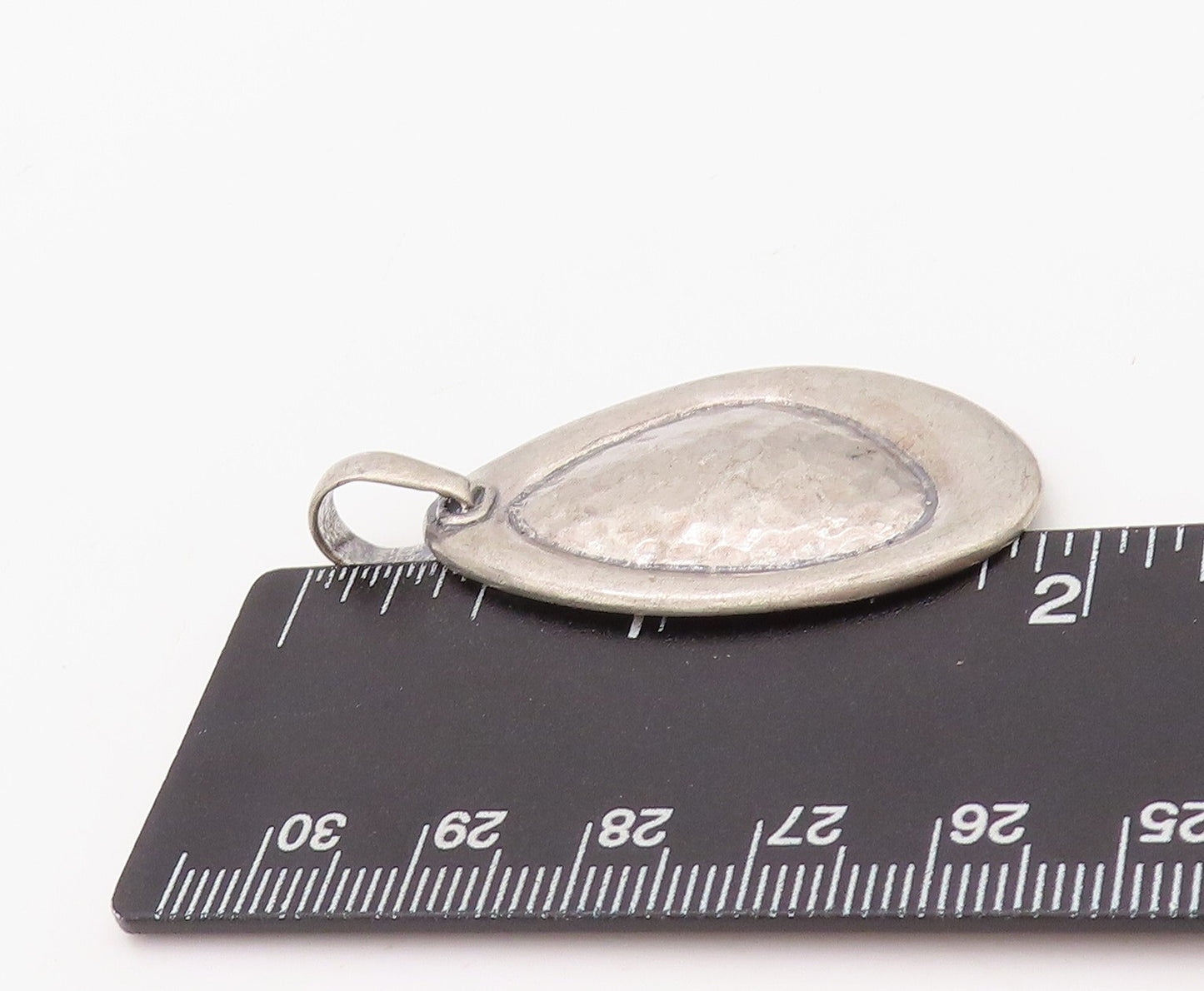 925 Sterling Silver Vintage Pendant SILPADA Amorphas Egg Shape Design  PT23491