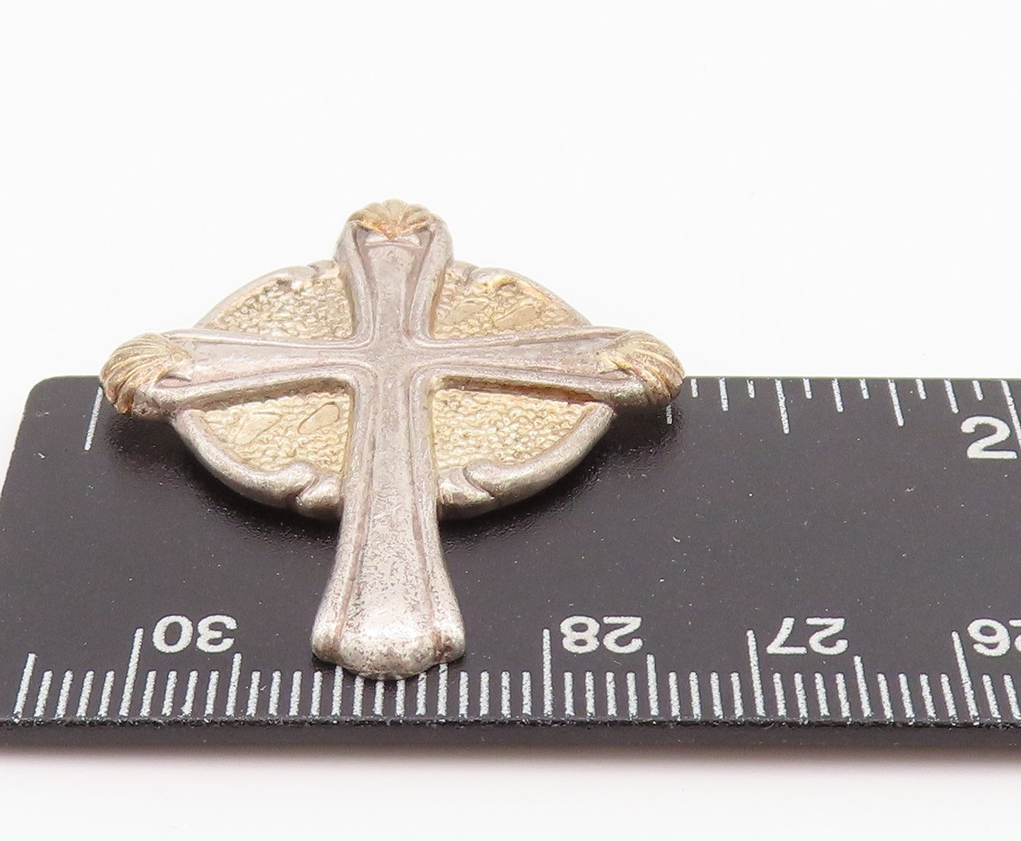 925 Sterling Silver Vintage Pendant GORHAM Antique Religious Cross  PT24250