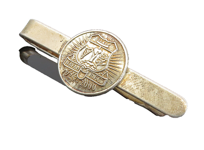 925 Sterling Silver  Vintage Navan R.F.C. Rugby Club Badge Tie Clip  TR1417