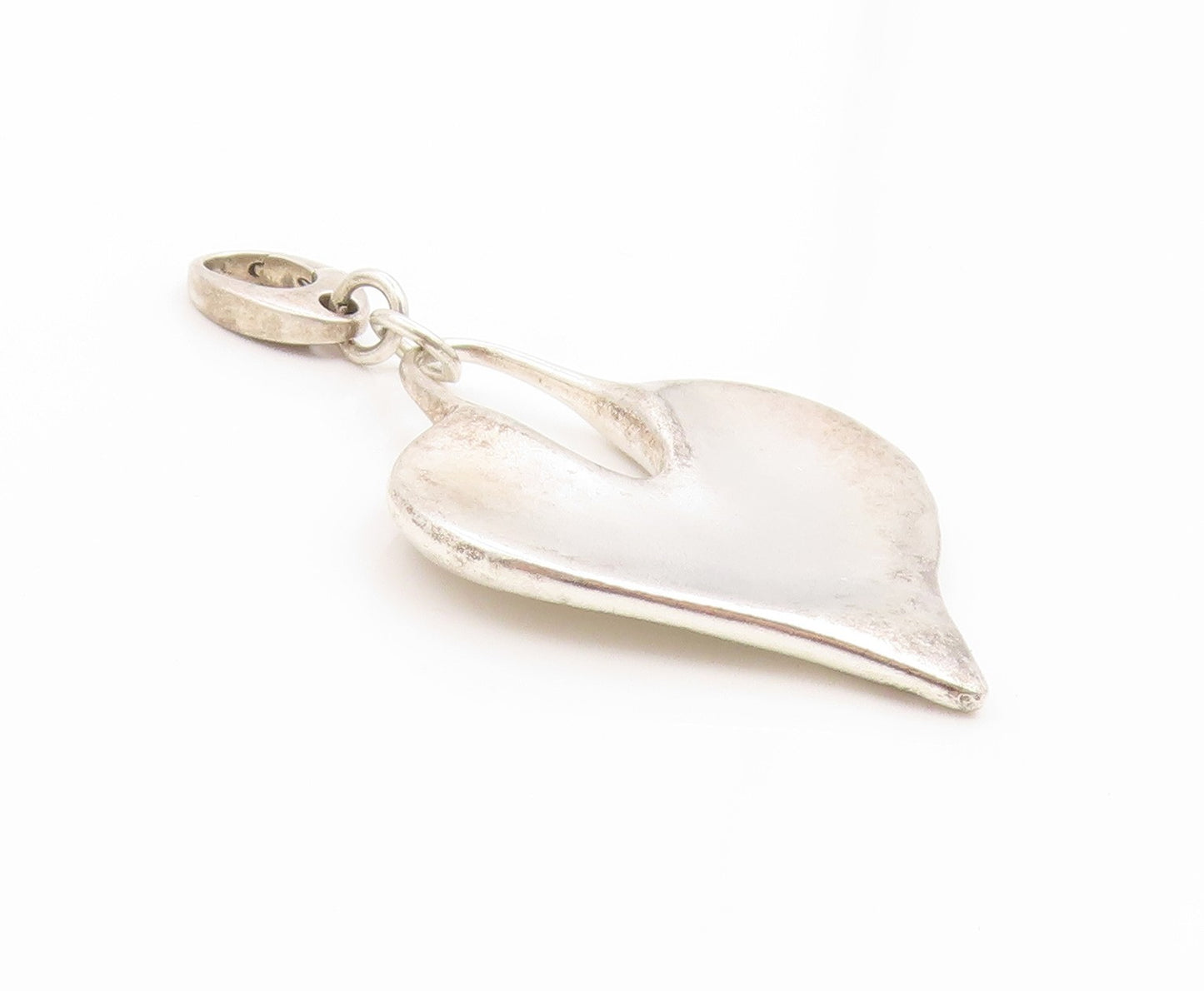 925 Sterling Silver Vintage Pendant RLM STUDIO Modernist Love Heart  PT26147