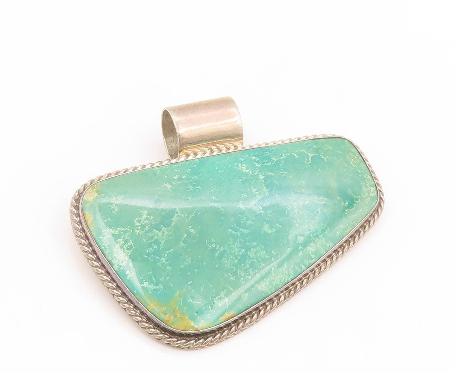 925 Sterling Silver Vintage Pendant DTR JAY KING Cabochon Turquoise  PT25801