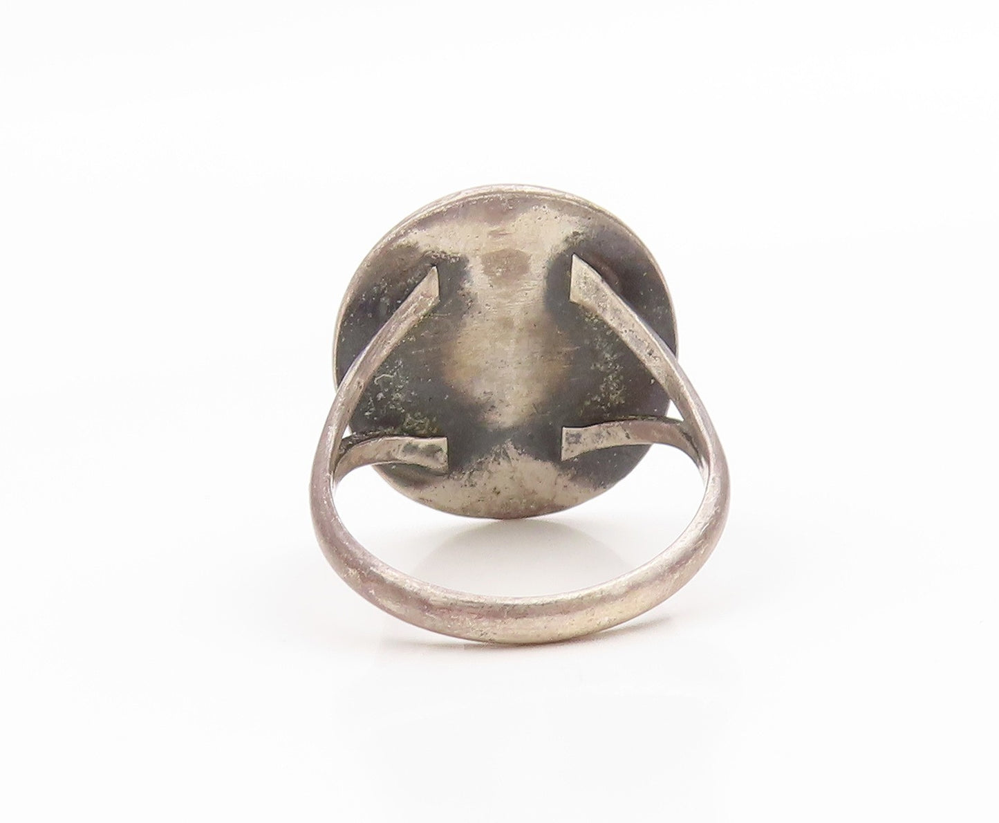 925 Sterling Silver Vintage Ring SOUTHWESTERN Water Wave Band  Sz 7.5  RG36010