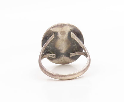 925 Sterling Silver Vintage Ring SOUTHWESTERN Water Wave Band  Sz 7.5  RG36010