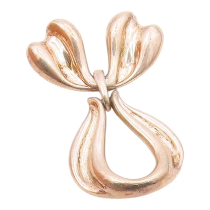 KABANA 925 Sterling Silver  Vintage Shiny Bow Tied Ribbon Pendant  PT16074