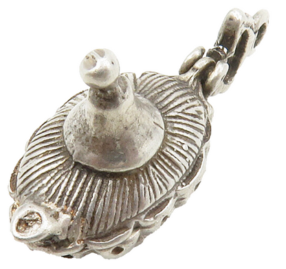 925 Sterling Silver  Vintage Petite Genie Lamp Pendant (OPENS)  PT10578